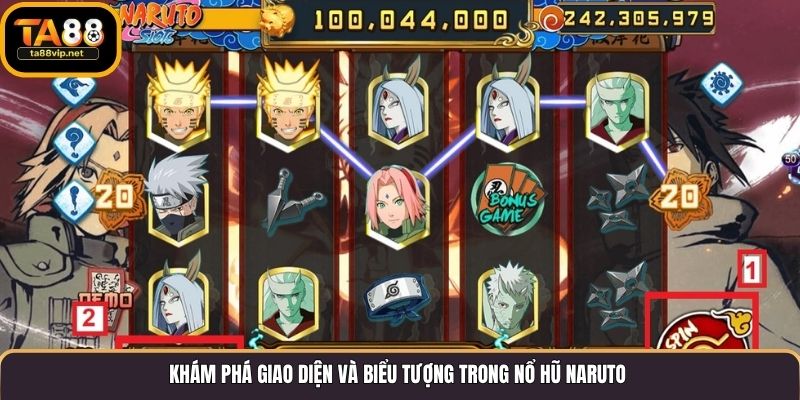 Khám phá giao diện và biểu tượng trong Nổ Hũ Naruto
