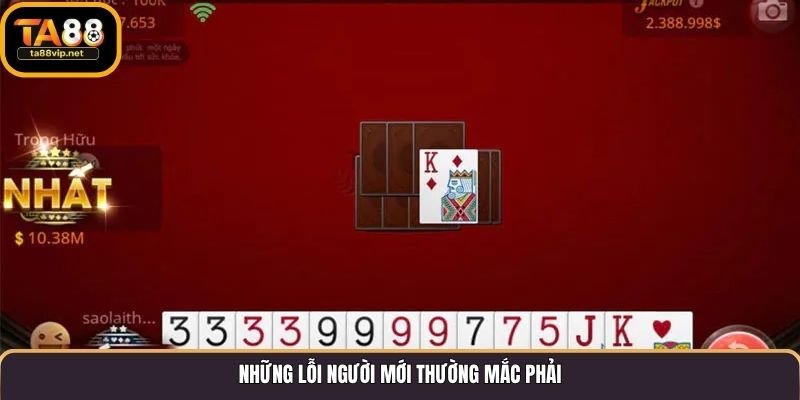 Những lỗi người mới thường mắc phải